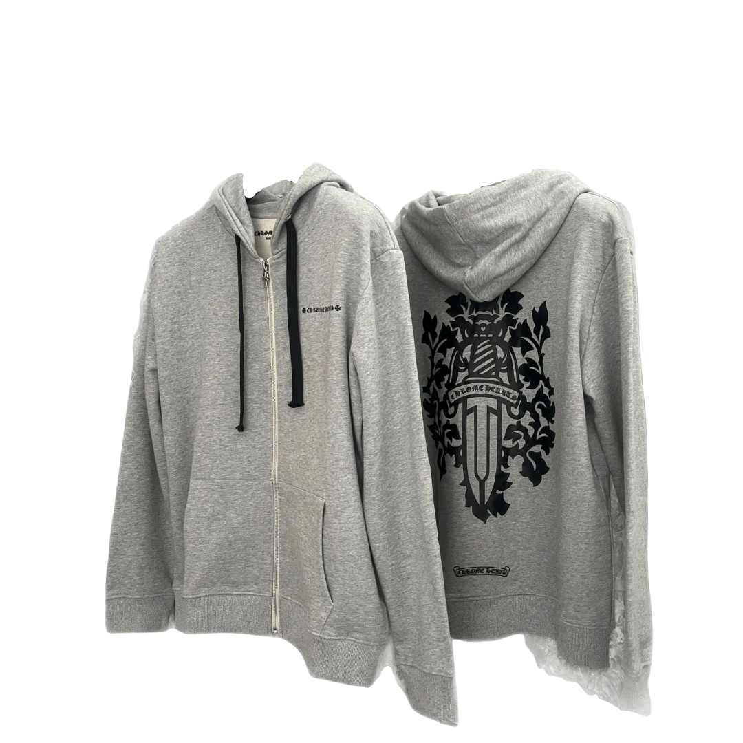 MATTY BOY GRAFFITI GREY ZIP-UP HOODIE