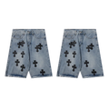 CHROME HEARTS BLUE JORTS