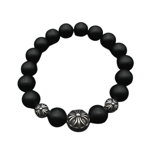 CHROME HEARTS BLACK BEADED BRACELET