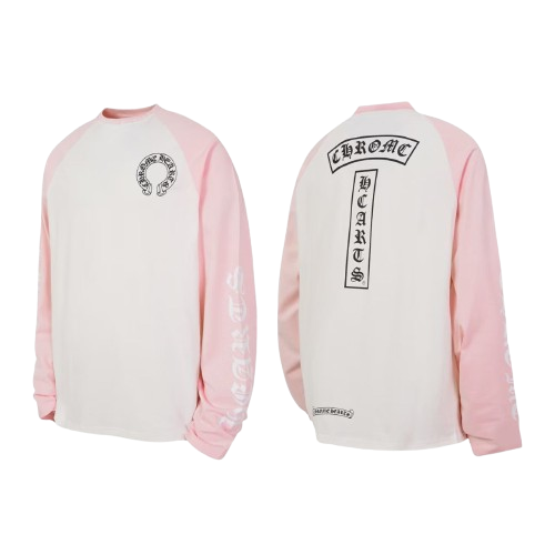 PINK CHROME HEARTS LONG SLEEVES (UAE 1-3 DAY DELIVERY)