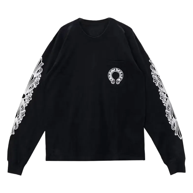 CLASSIC BLACK CHROME HEARTS LONG SLEEVE