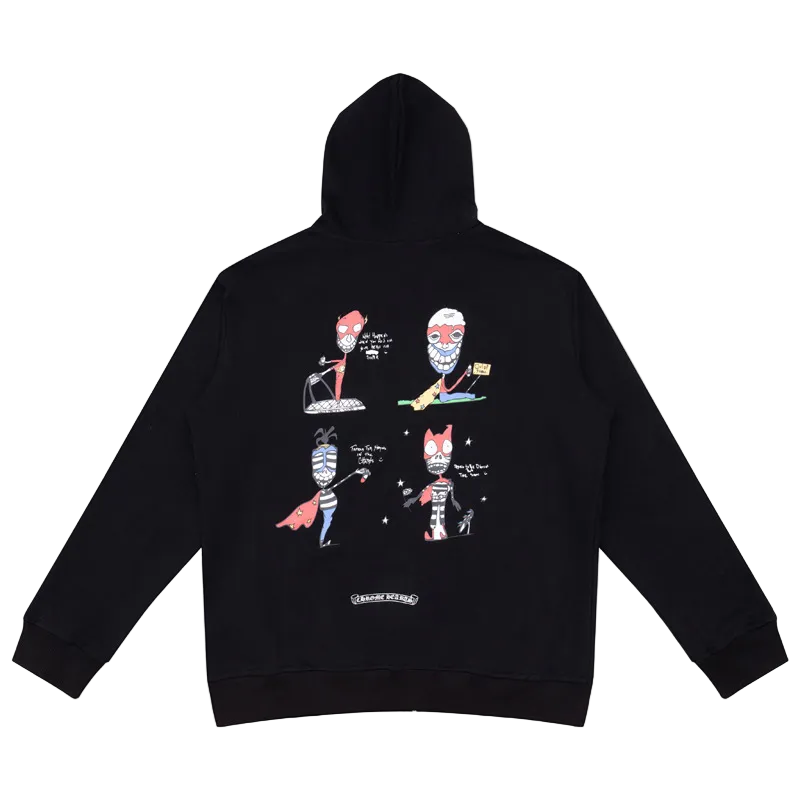 BLACK MATTY BOY X CHROME HEARTS ZIPUP HOODIE