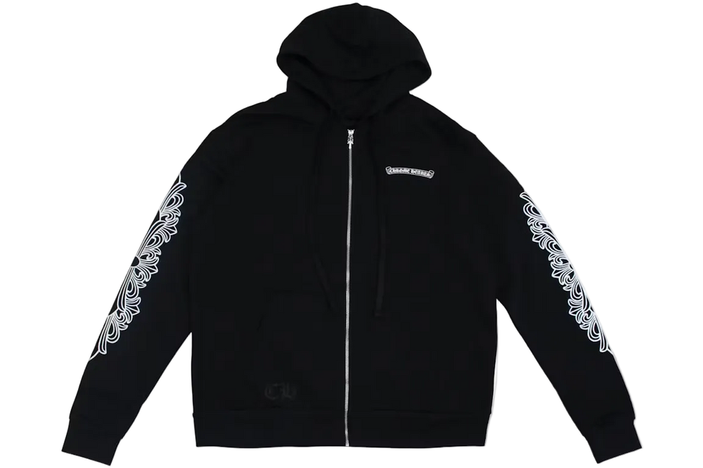 CHROME HEARTS EYE CHART DAGGER ZIP-UP HOODIE