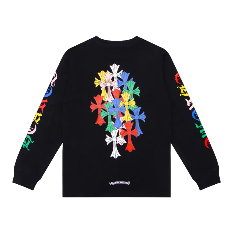MULTICOLOR LONG SLEEVE CHROME HEARTS