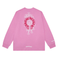 PINK LONG SLEEVE CHROME HEARTS