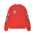 RED LONG SLEEVE CHROME HEARTS