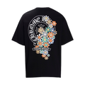 CHROME HEARTS BLACK FLORAL DESIGN T-SHIRT