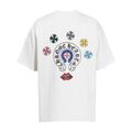 CHROME HEARTS WHITE  MULTI-CROSS T-SHIRT