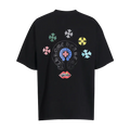 CHROME HEARTS BLACK  MULTI-CROSS T-SHIRT