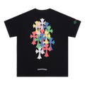 CHROME HEARTS BLACK SIMPLE MULTI-CROSS T-SHIRT