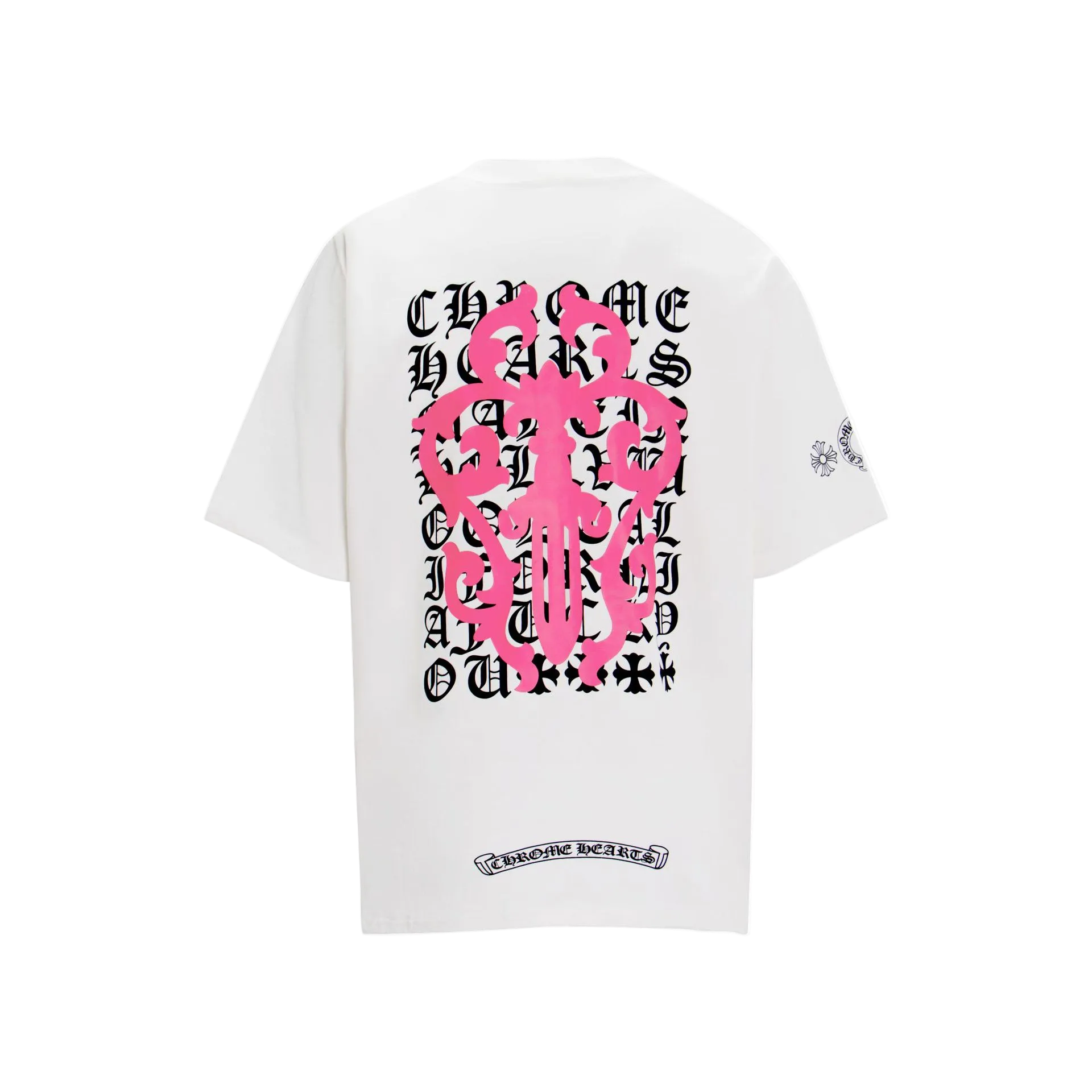 CHROME HEARTS WHITE EYE CHART DAGGER T-SHIRT