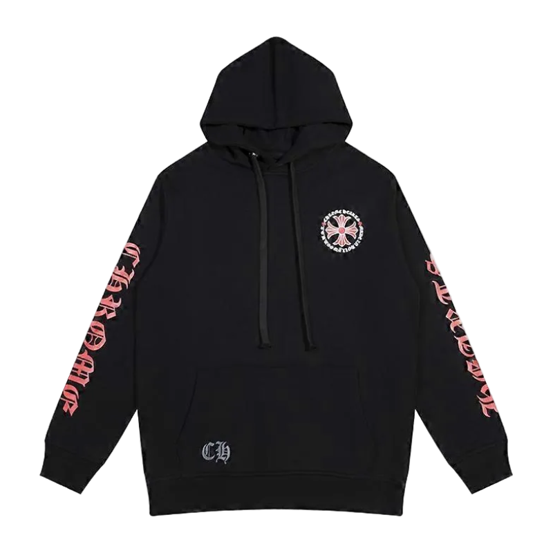 CHROME HEARTS BLACK AND RED HOODIE