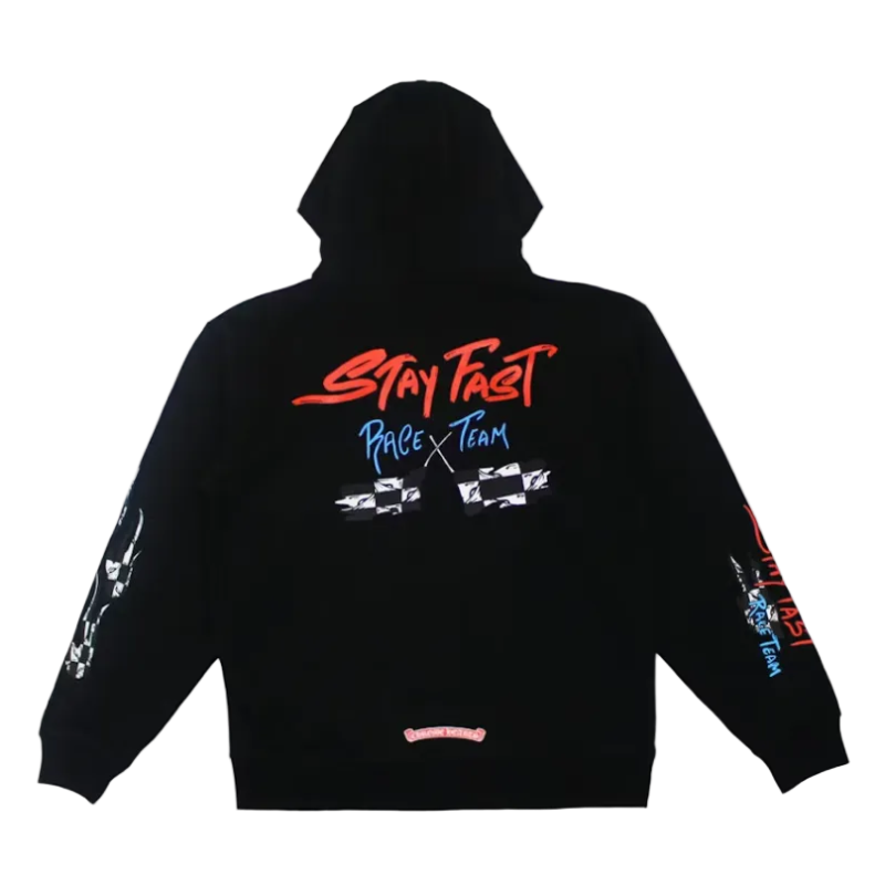 CHROME HEARTS BLACK STAY FAST HOODIE
