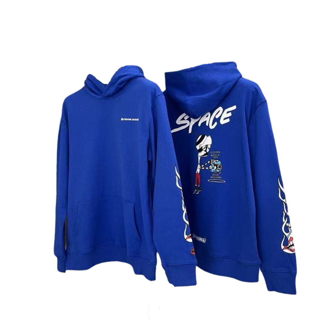 CHROME HEARTS BLUE SPACE HOODIE