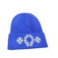 CHROME HEARTS BLUE BEANIE