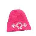 CHROME HEARTS PINK BEANIE