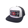 BLACK AND WHITE CHROME HEARTS CHOMPER TRUCKER CAP
